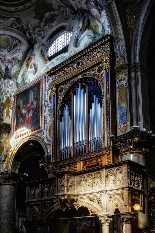 MONZA, ITALY, 2010.  Organ in the Cathedral at Monza photo