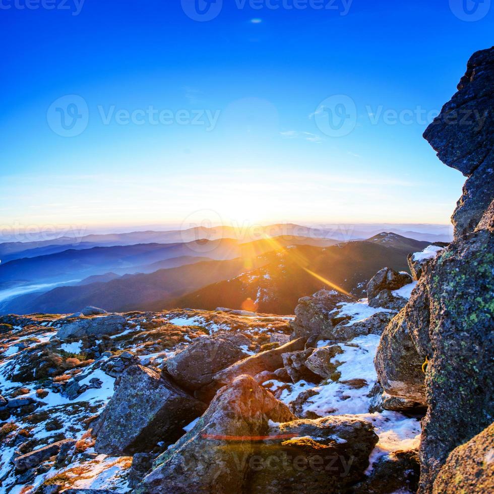 magnificent panorama of sunrise photo