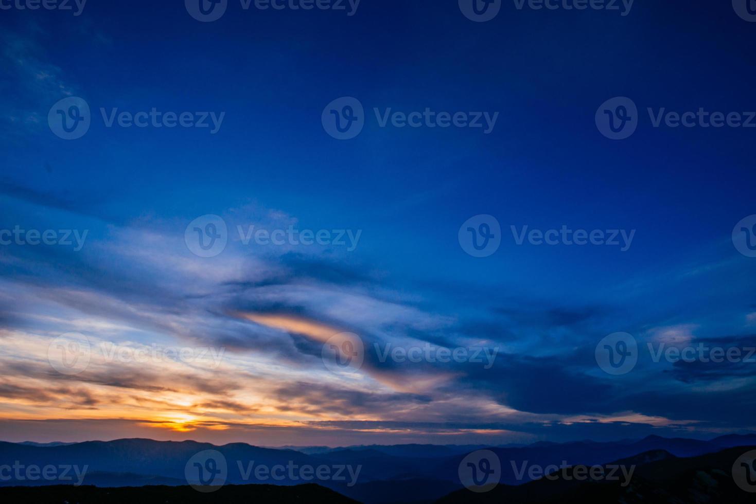 colorful sky with sun background photo