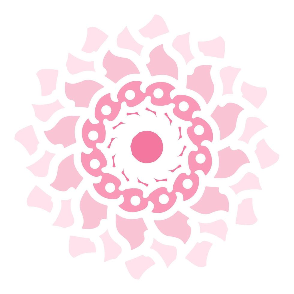 Pink Pastel Flower. vector