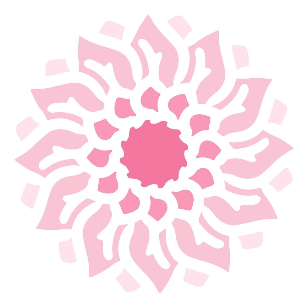 Pink Pastel Flower. vector