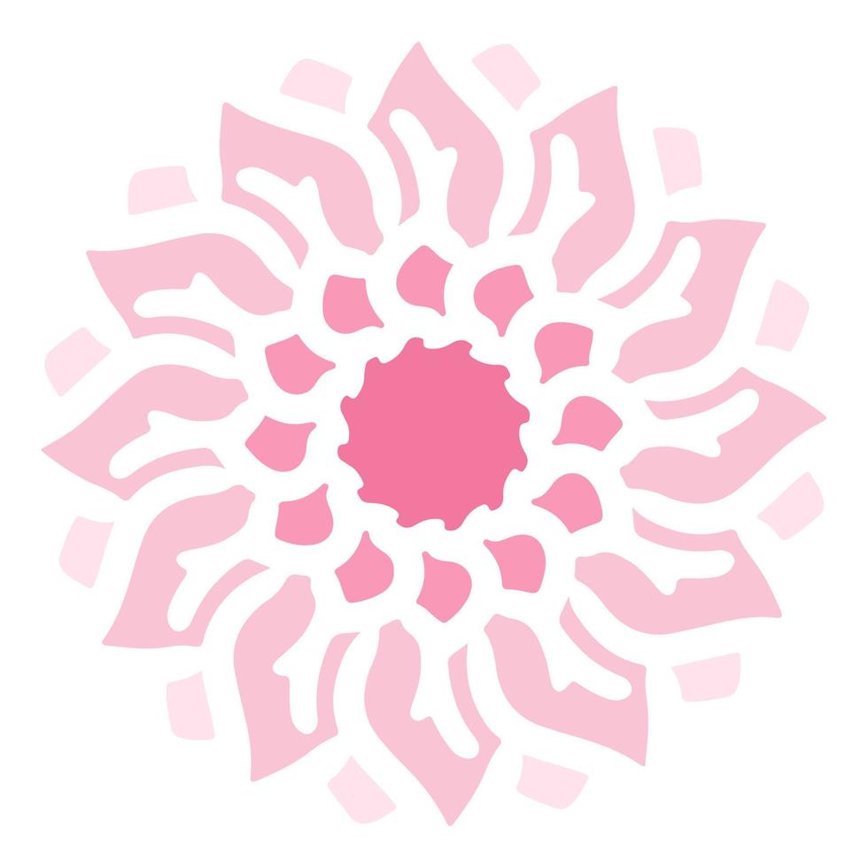 flor rosa pastel. vector