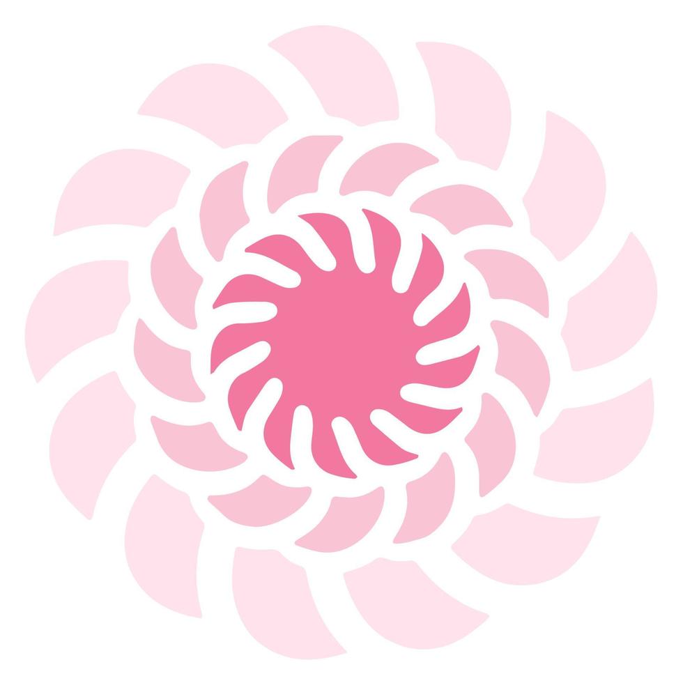 Pink Pastel Flower. vector