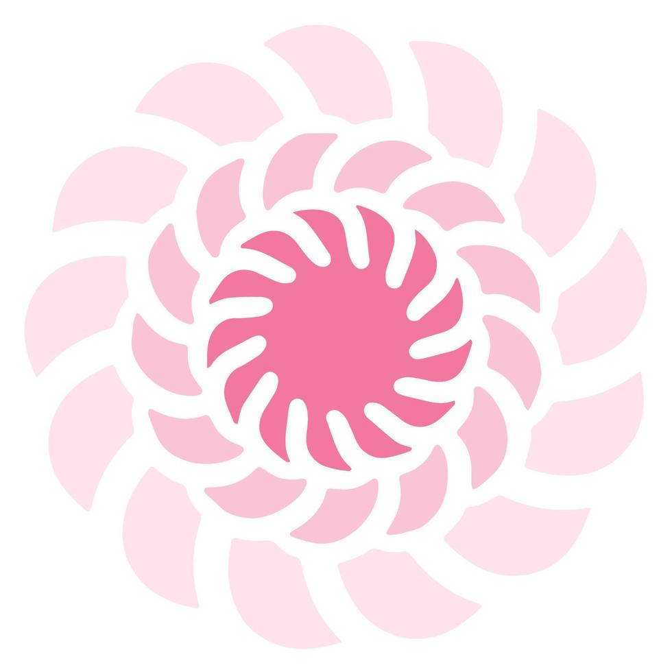 flor rosa pastel. vector