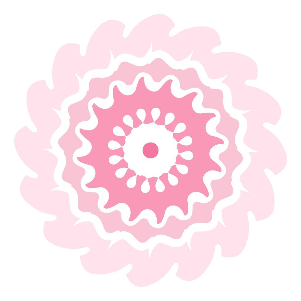 Pink Pastel Flower. vector