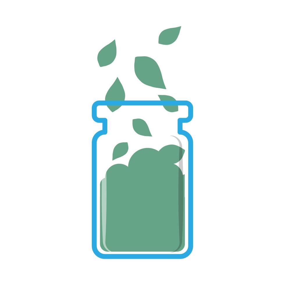 Pieces in Bottle. vector