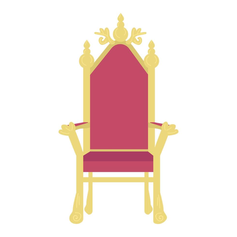 Luxury chair semi flat color vector object