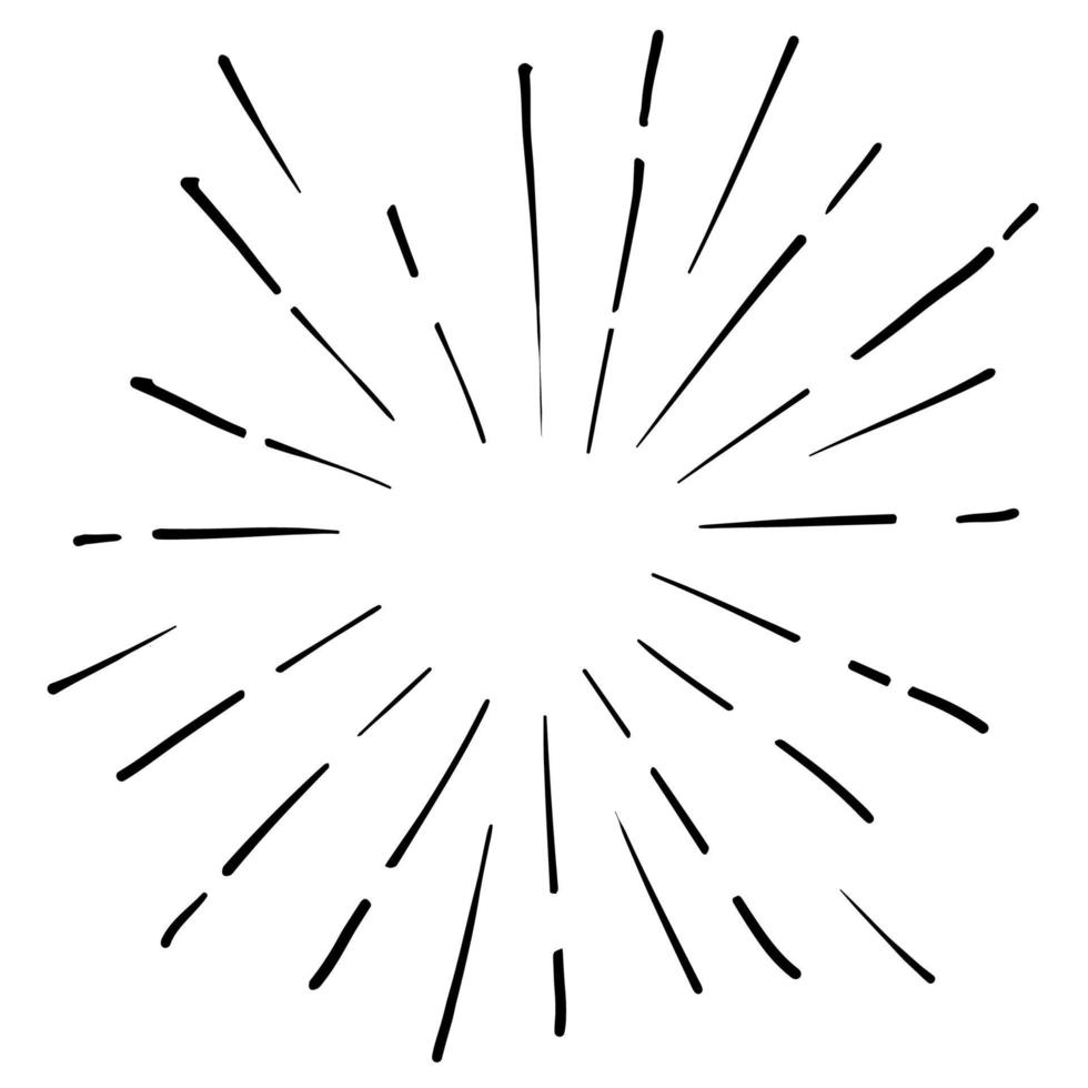 doodle sparkling illustration element vector