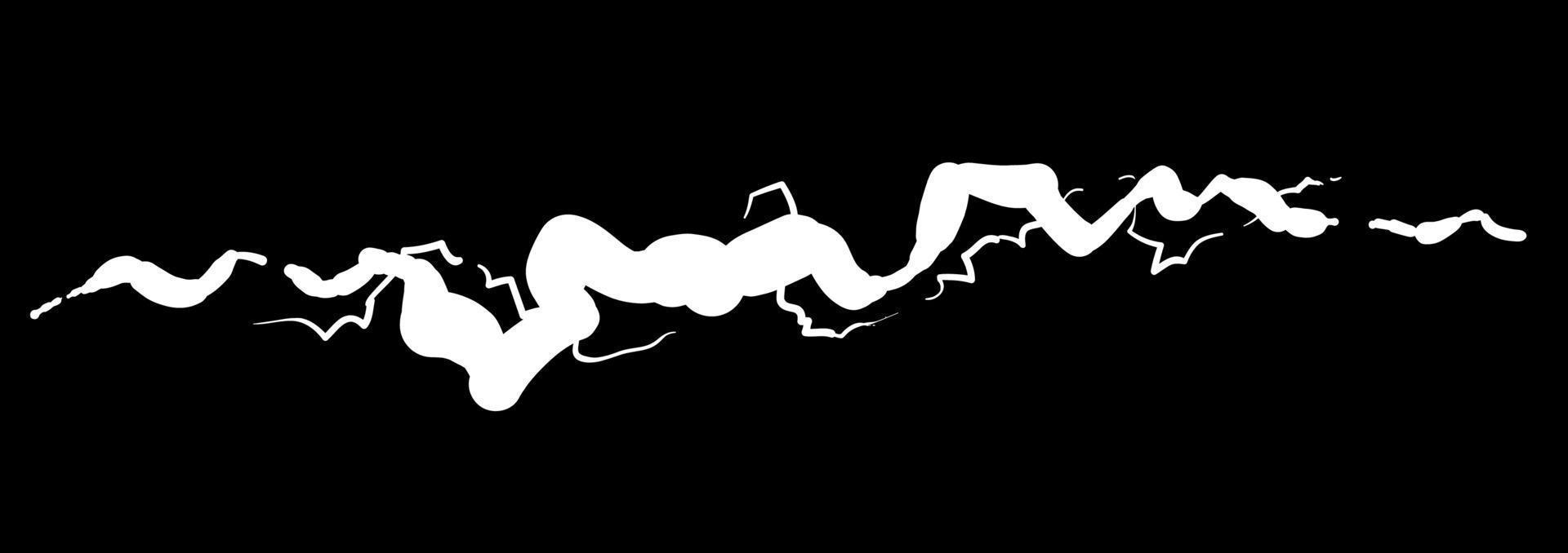 Lightning, thunderbolt and brightning power shock magic lines doodle on black background vector