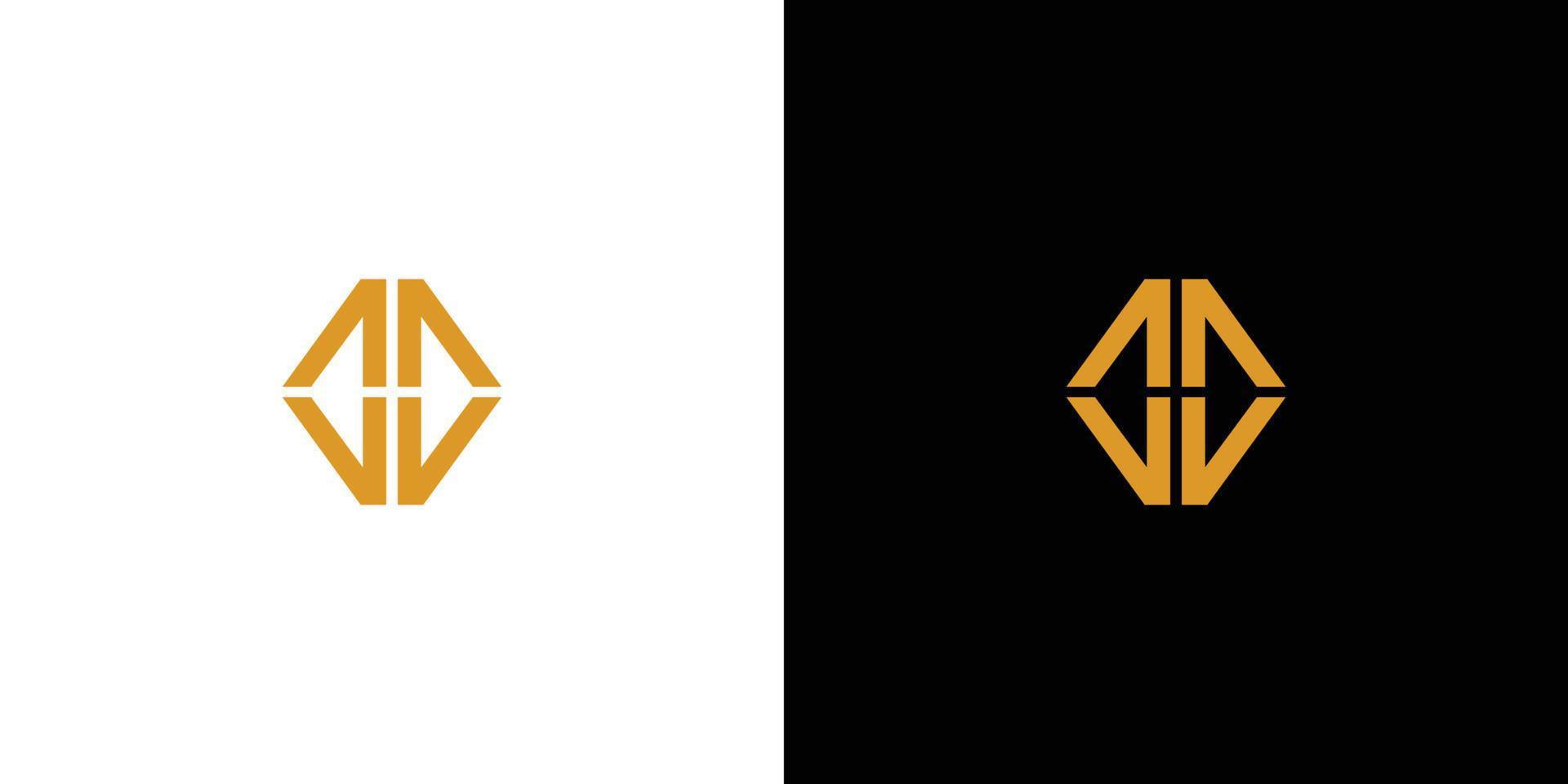 Simple dan modern letter MW initials logo design vector