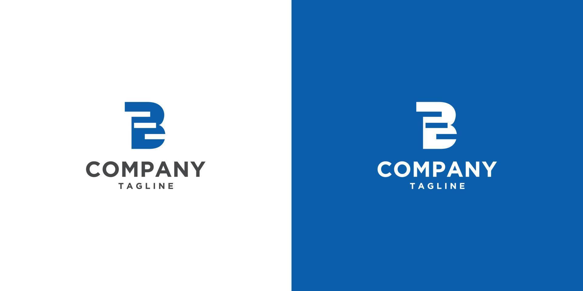 Unique and modern letter B initial ladder business logo design vector