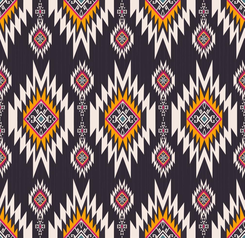 Fondo de patrón sin costuras de forma geométrica tradicional tribal étnica. diseño de color marroquí. uso para telas, textiles, elementos de decoración de interiores, tapicería, envoltura. vector