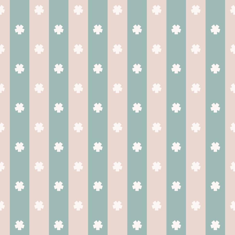 Small geometric square star shape with subtle brown-green color stripes seamless pattern background. Use for fabric, textile, interior decoration elements, upholstery, wrapping. vector