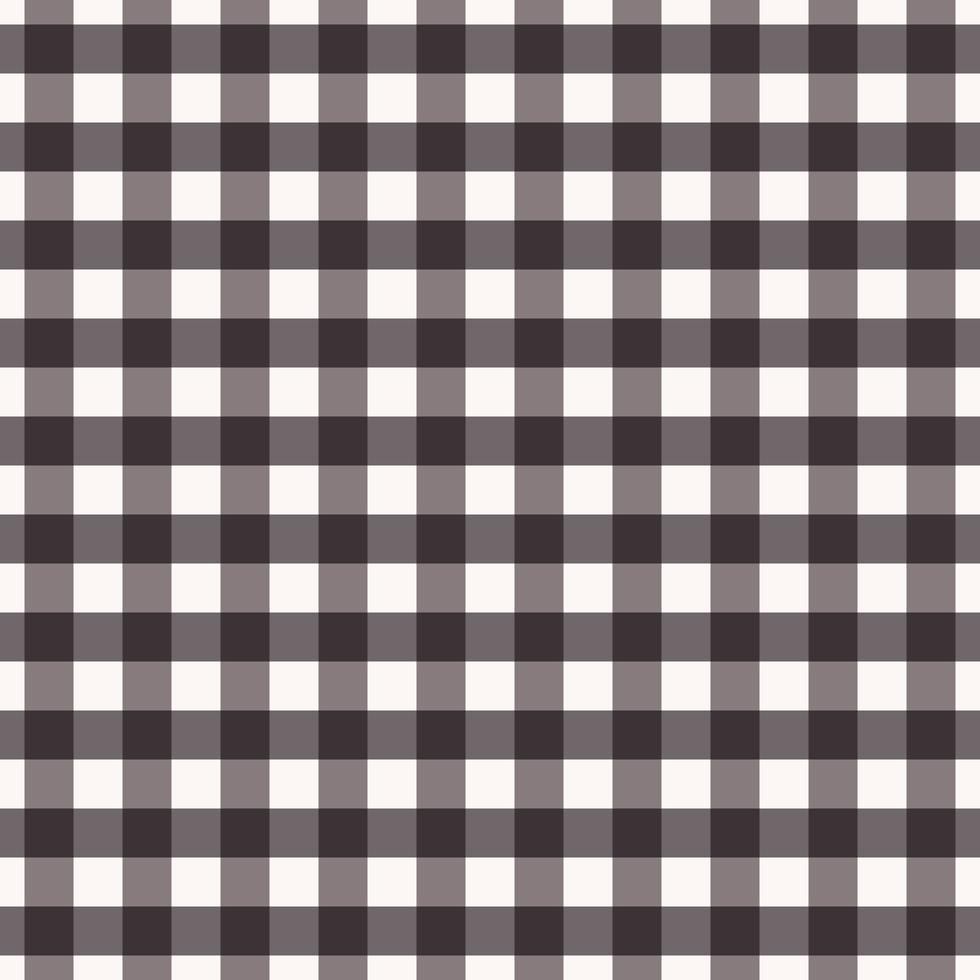 Fondo de color gris marrón oscuro de patrón sin costuras simple a cuadros pequeños a cuadros. uso para tela, textil, embalaje, elementos de decoración de interiores, envoltura. vector