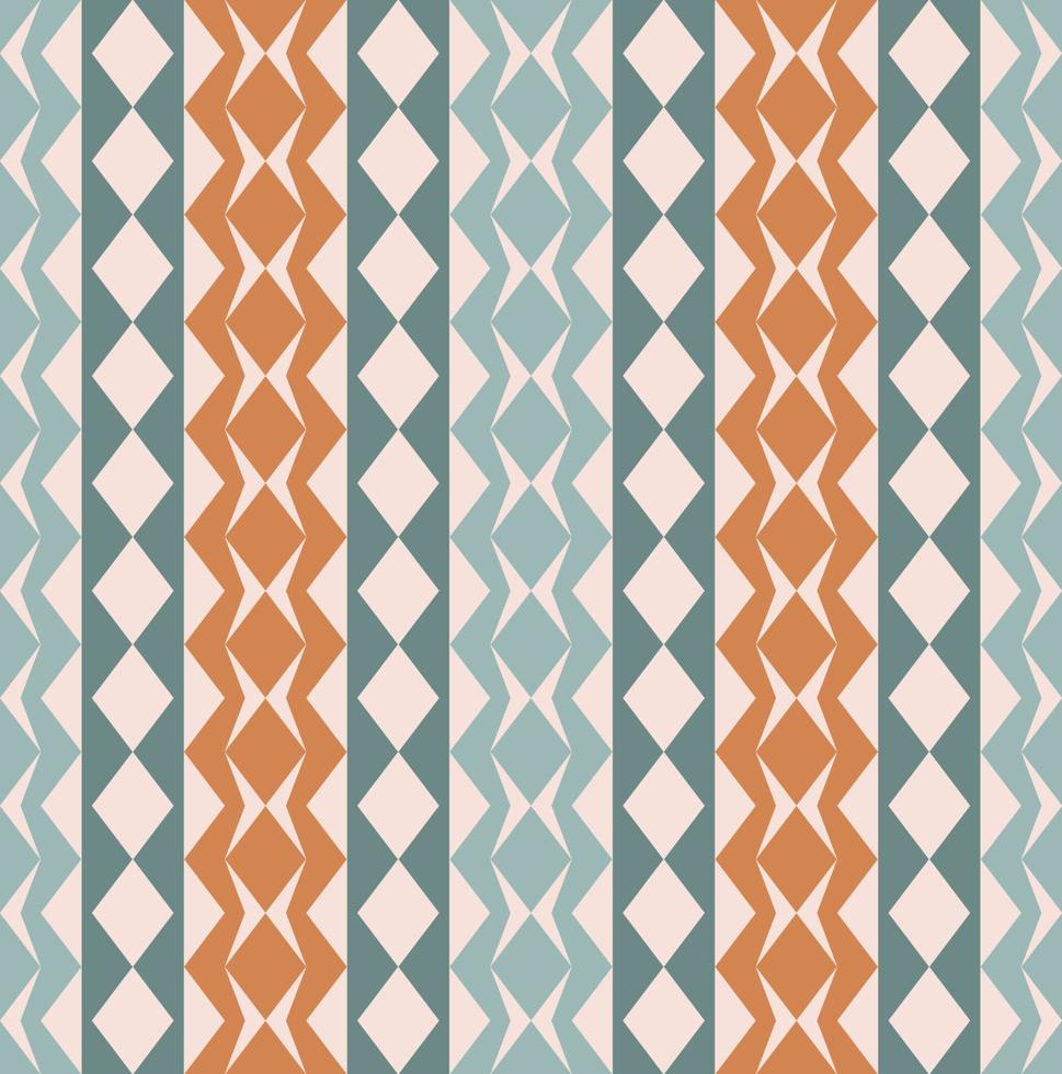 Geometric aztec triangle rhombus square shape ethnic tribal color design seamless pattern background. Use for fabric, textile, interior decoration elements, upholstery. vector