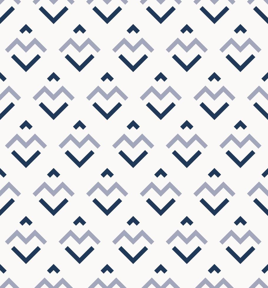 Abstract modern small square geometric shape from line pattern with blue color seamless background. Use for fabric, textile, cover, decoration elements, wrapping. vector