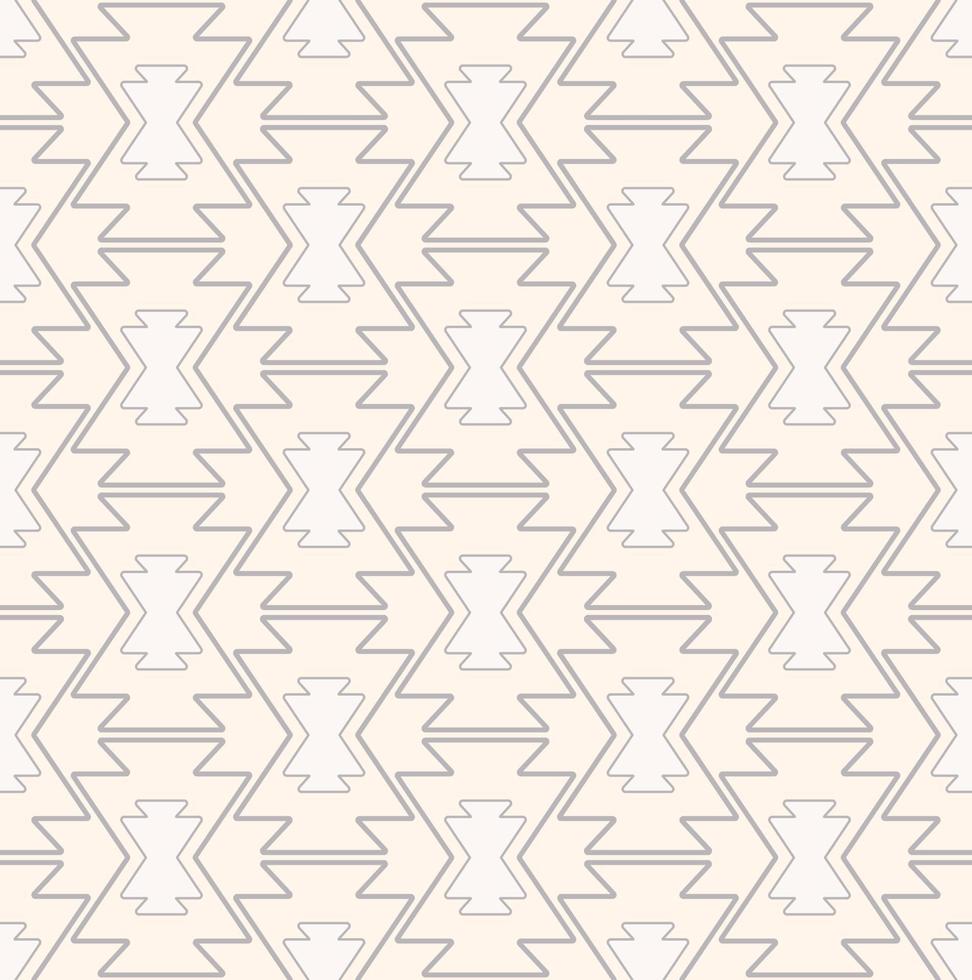Native aztec geometric seamless pattern background. Ethnic tribal modern beige cream-grey color design. Use for fabric, textile, interior decoration elements, upholstery, wrapping. vector