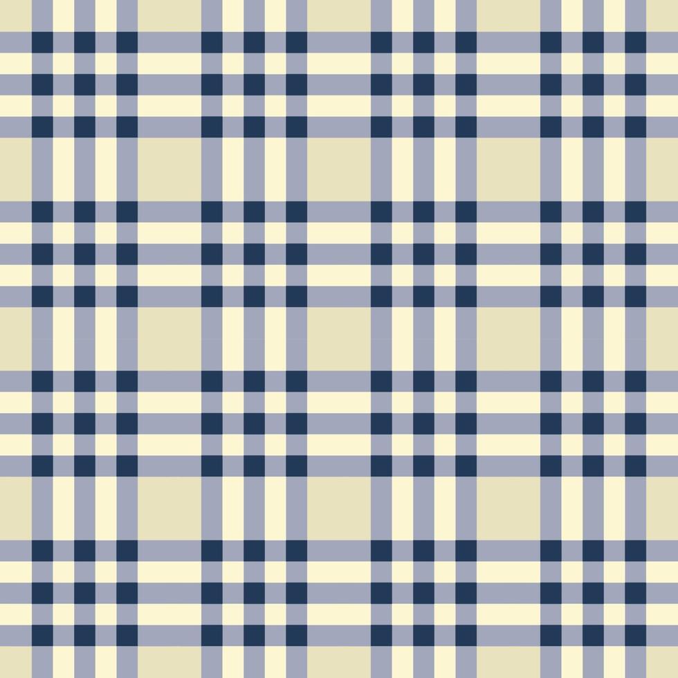 Modern white-cream and blue color ethnic gingham tartan plaid square shape seamless pattern background. Use for fabric, textile, interior decoration elements, upholstery, wrapping. vector