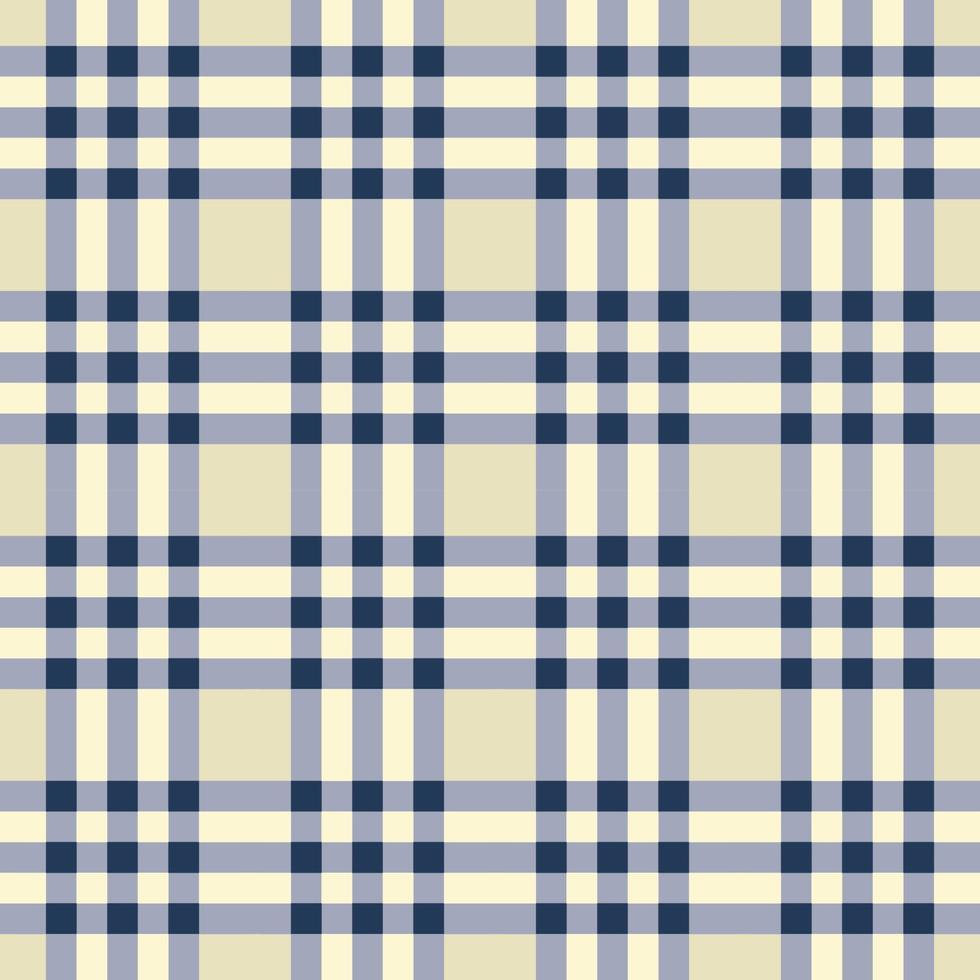 Modern white-cream and blue color ethnic gingham tartan plaid square shape seamless pattern background. Use for fabric, textile, interior decoration elements, upholstery, wrapping. vector