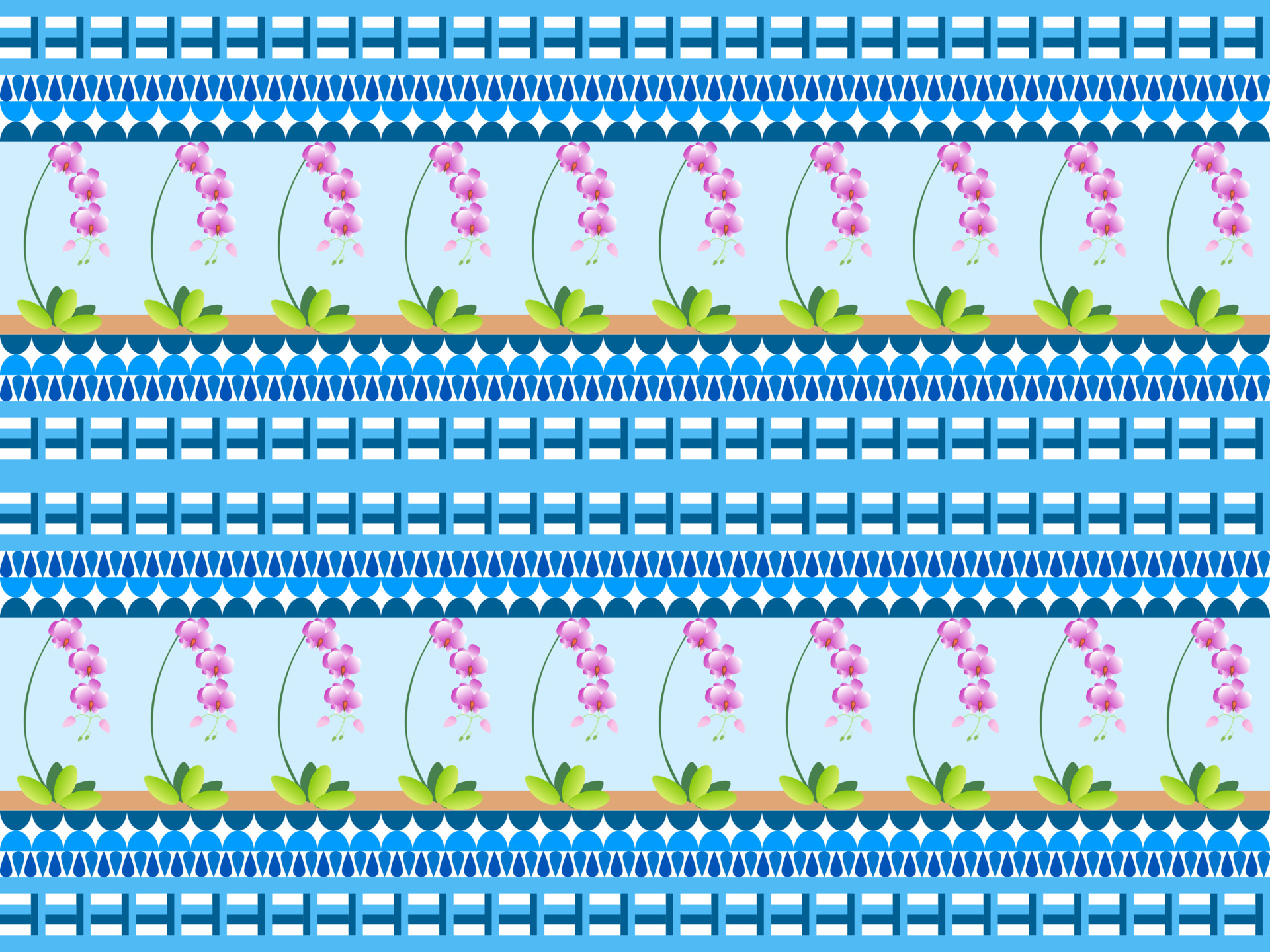 flower seamless pattern on blue background 6941225 Vector Art at Vecteezy