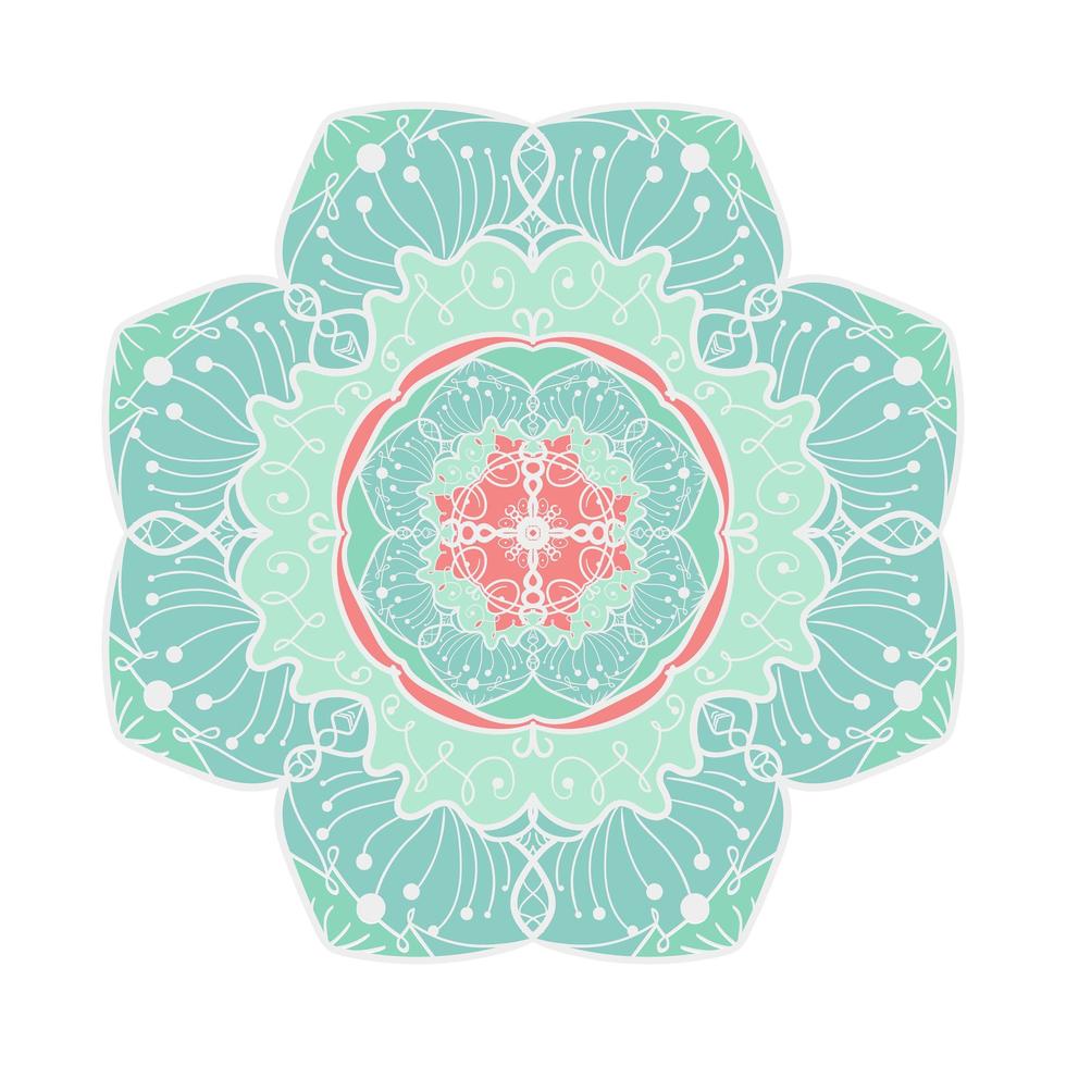 Mandala Line Template vector