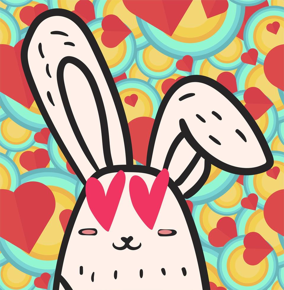 Valentine's Day hand drawn cartoon character vector