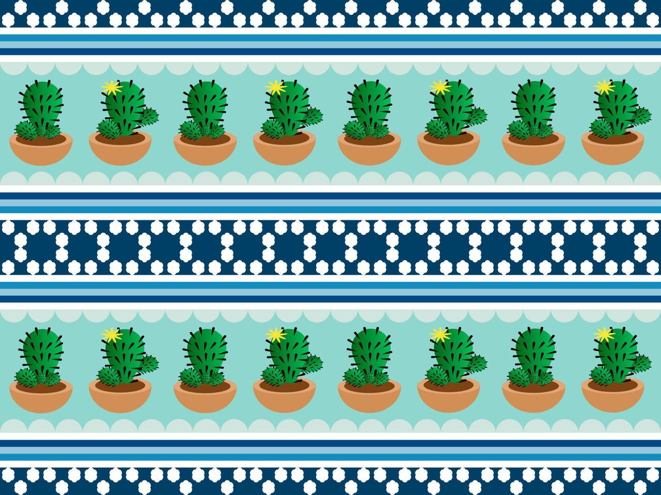 cactus cartoon character on blue background vector