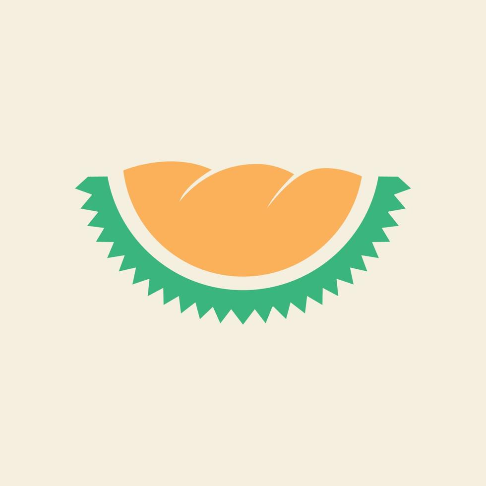 durian logo plantilla símbolo icono vector diseño