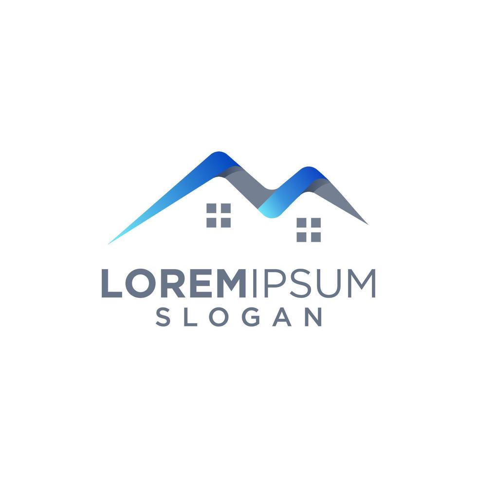 Real estate logo, Building logo vector