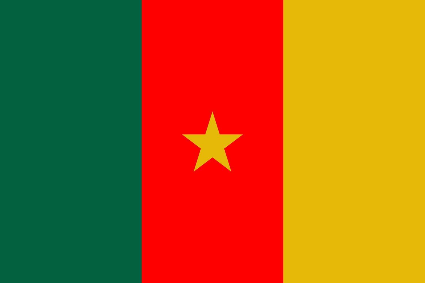 bandera de camerún vector