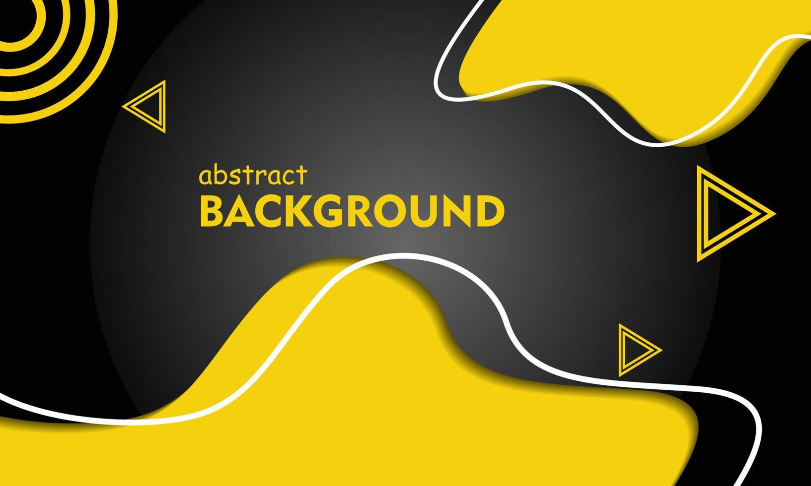 Black Yellow Abstract Background vector