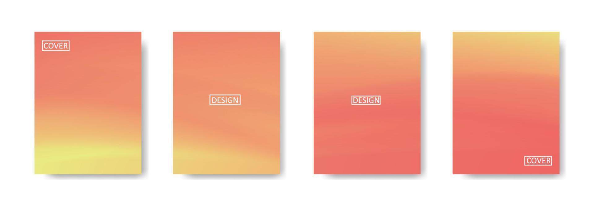 Set of abstract background with beautiful gradation color, colorful background for poster flyer banner backdrop.vertical banner.cool fluid background vector illustration