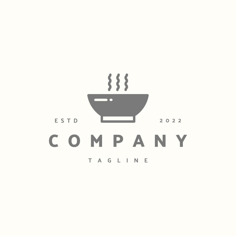 Soup premium icon sign symbol. Hipster vintage logo vector