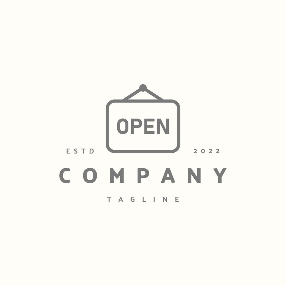 Open hanger sign premium icon sign symbol vector