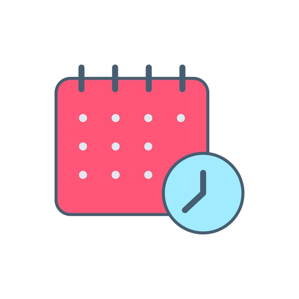 Time Calendar premium icon sign symbol vector