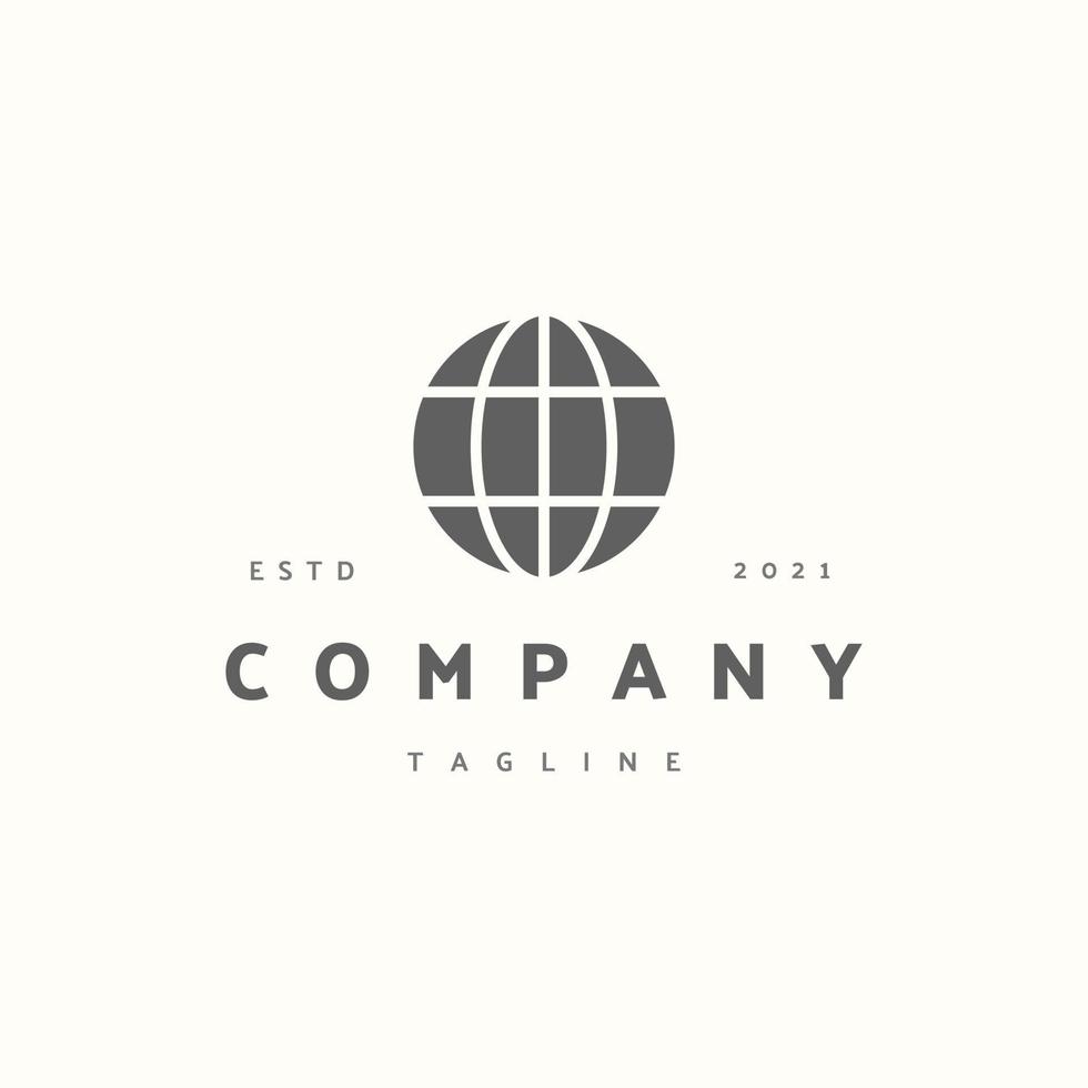 World premium icon sign symbol. Hipster vintage logo vector