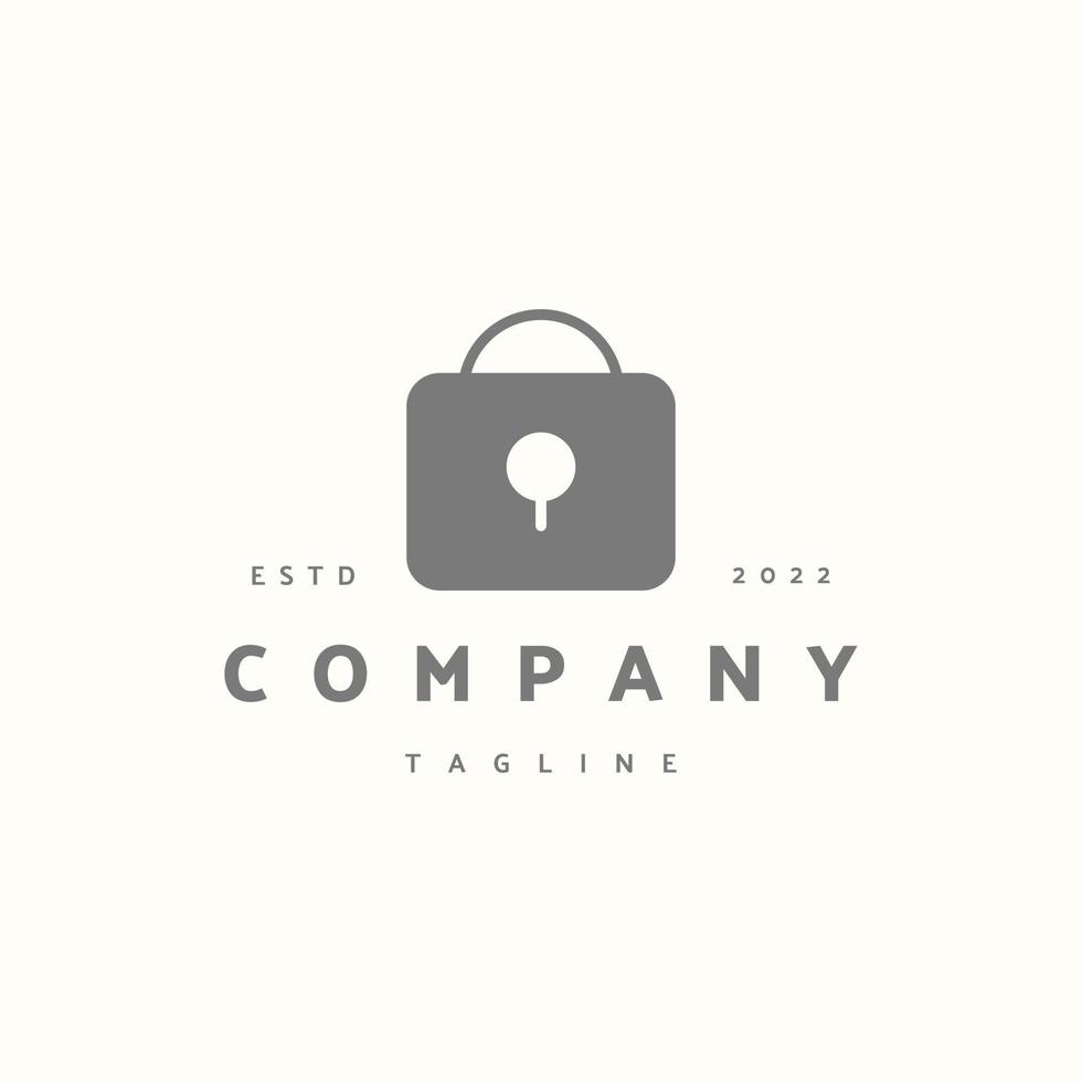 Padlock premium icon sign symbol. Hipster vintage logo vector