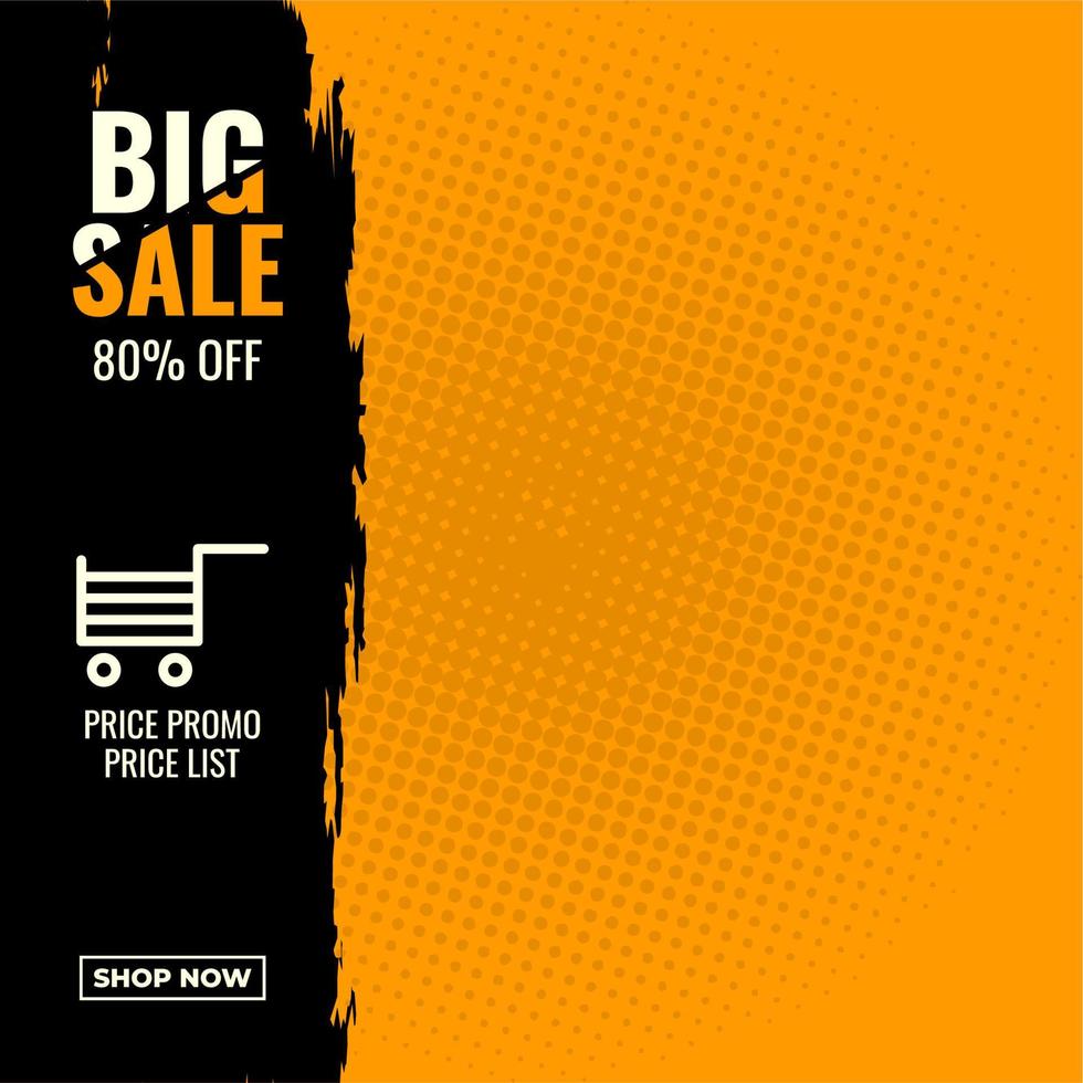 illustration vector graphic of info price list big sale abstract sale banner