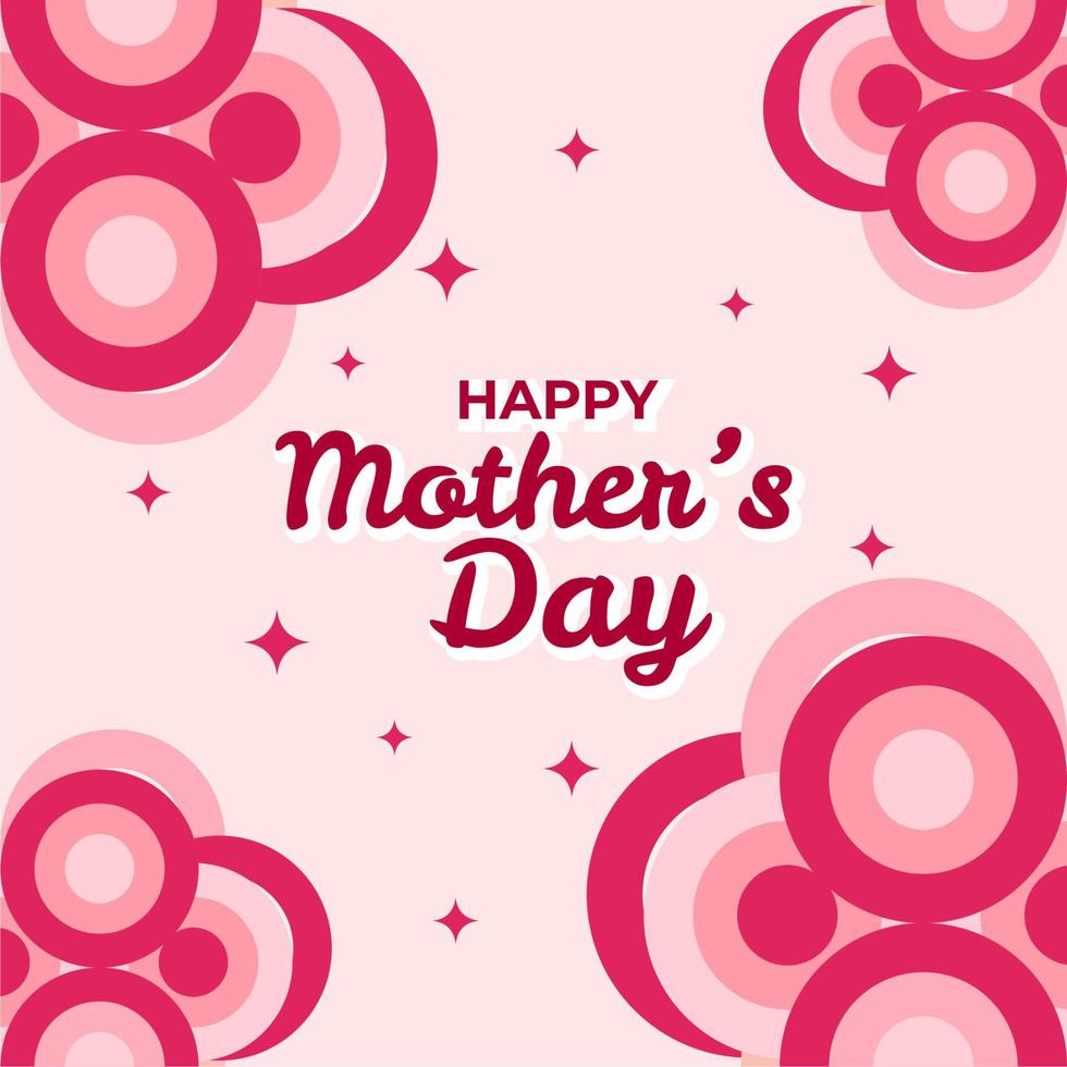 graphic design vector graphic of happy mothers day greeting for mother beautiful