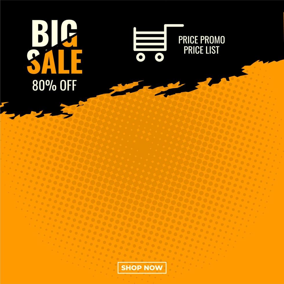 illustration vector graphic of info price list big sale abstract sale banner