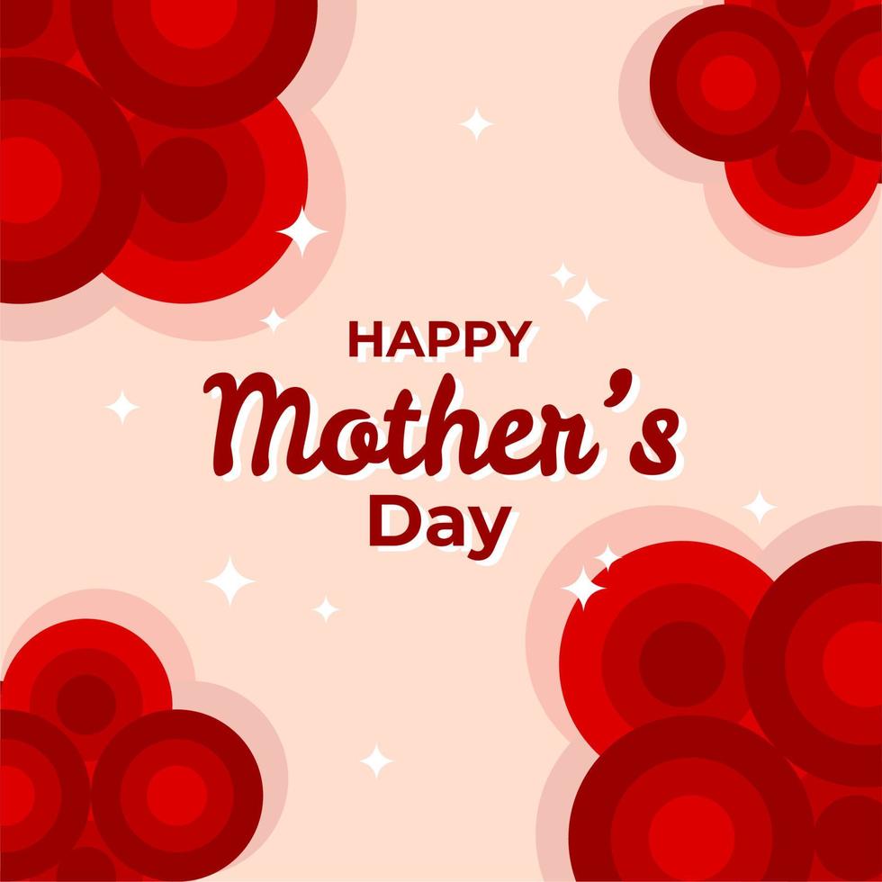 graphic design vector graphic of happy mothers day greeting for mother beautiful