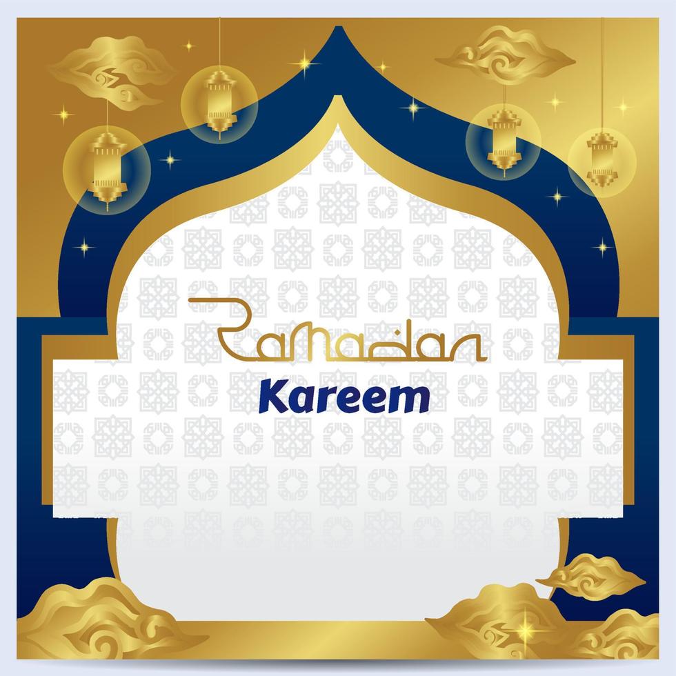 Islamic Background For Ramdan Karem is suitable for Design Templates Premium Vector