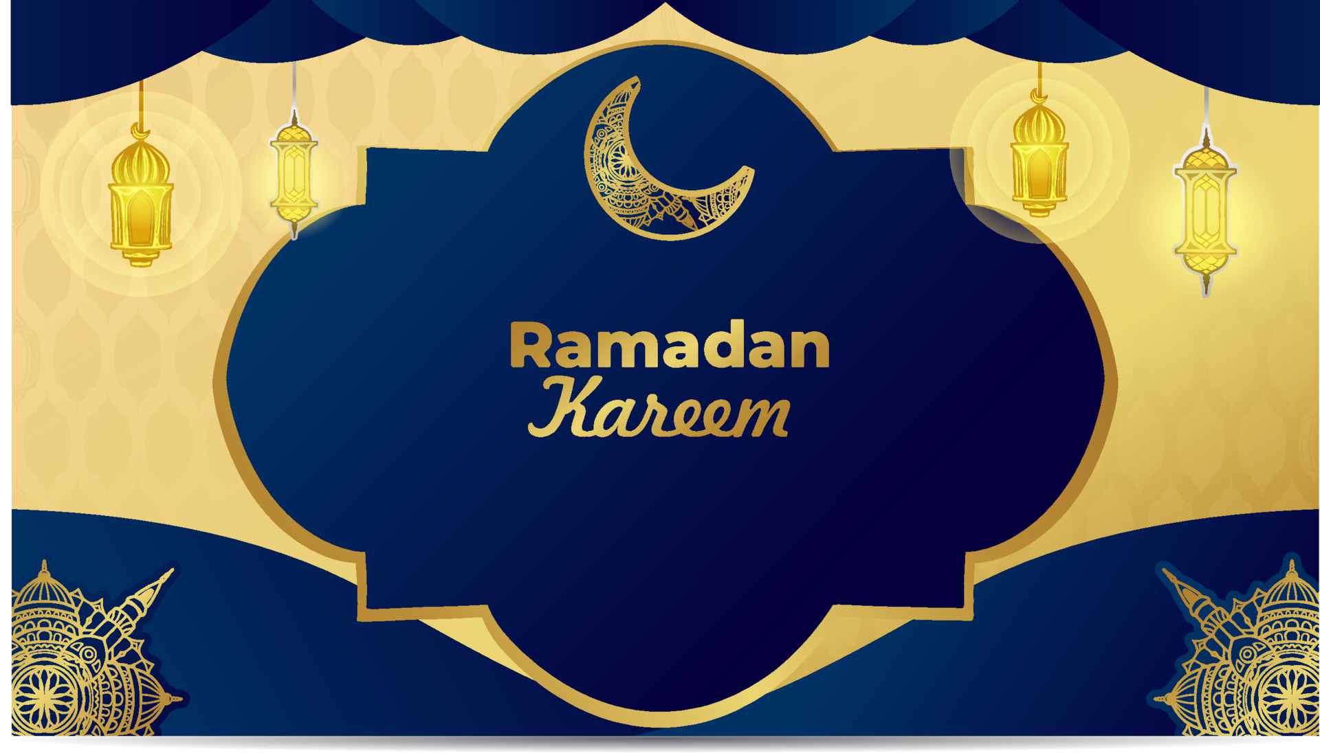 Ramadan Kareem Islamic Background Landscape Suitable For Fasting Moment