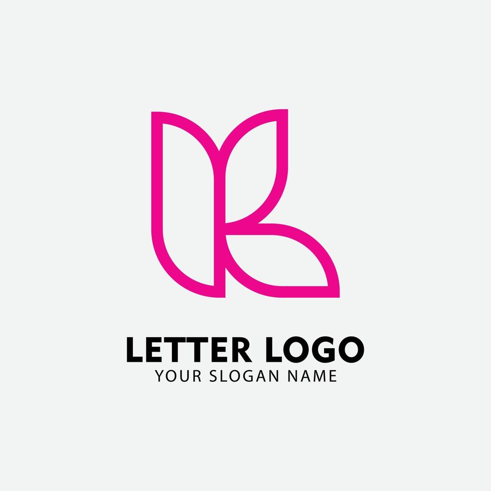 Letter K logo icon design template elements vector