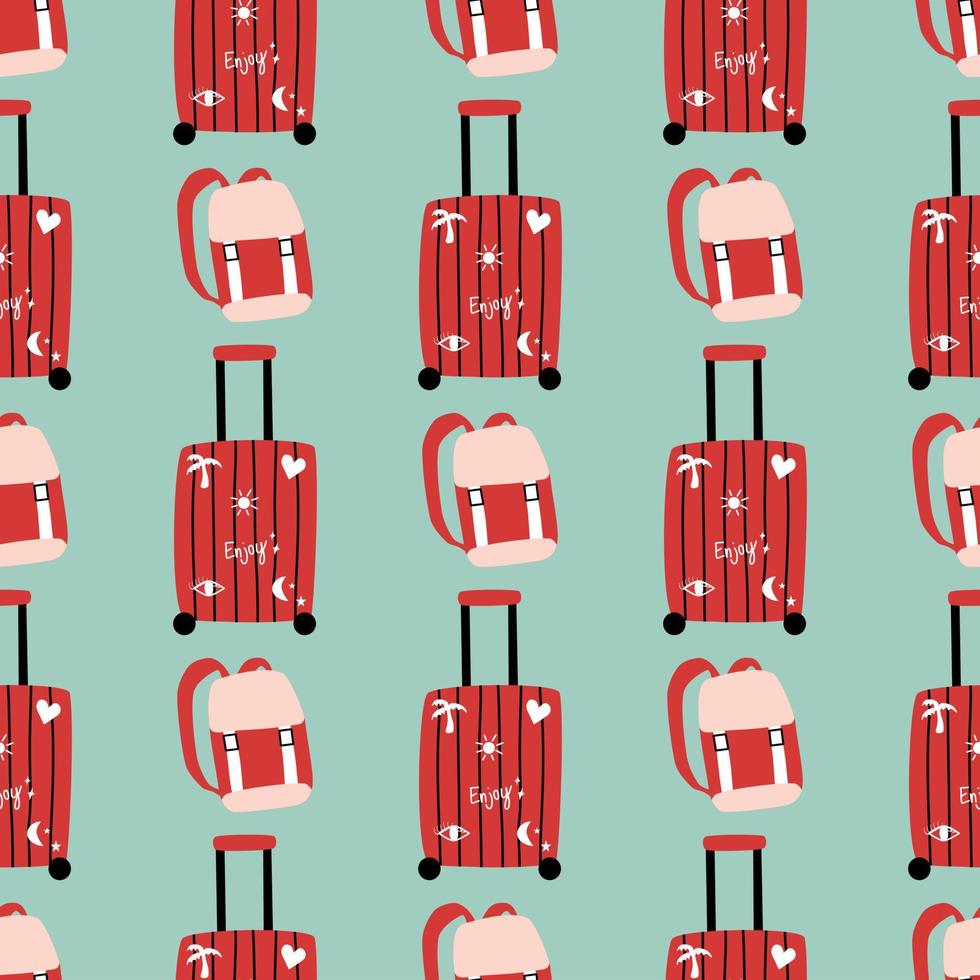 Wrapping paper background with seamless pattern. Travel and tourism. Decorative vector. Wrapping paper pattern. Patterns for decoration. vector