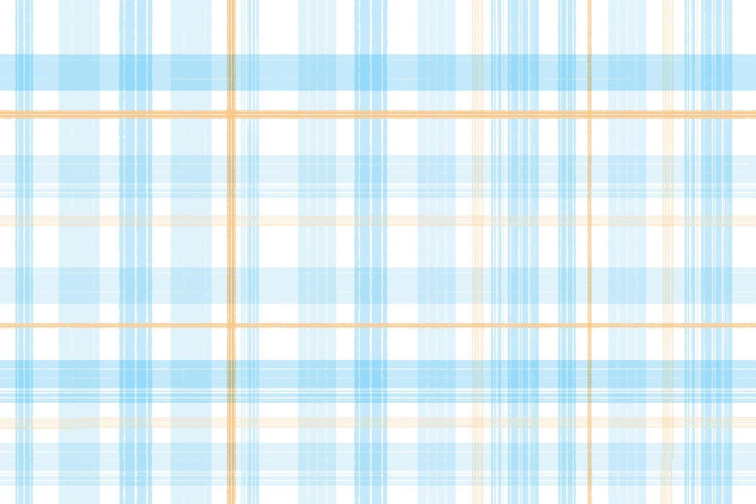 watercolor blue and orange line plaid repeat seamless pattern background vector