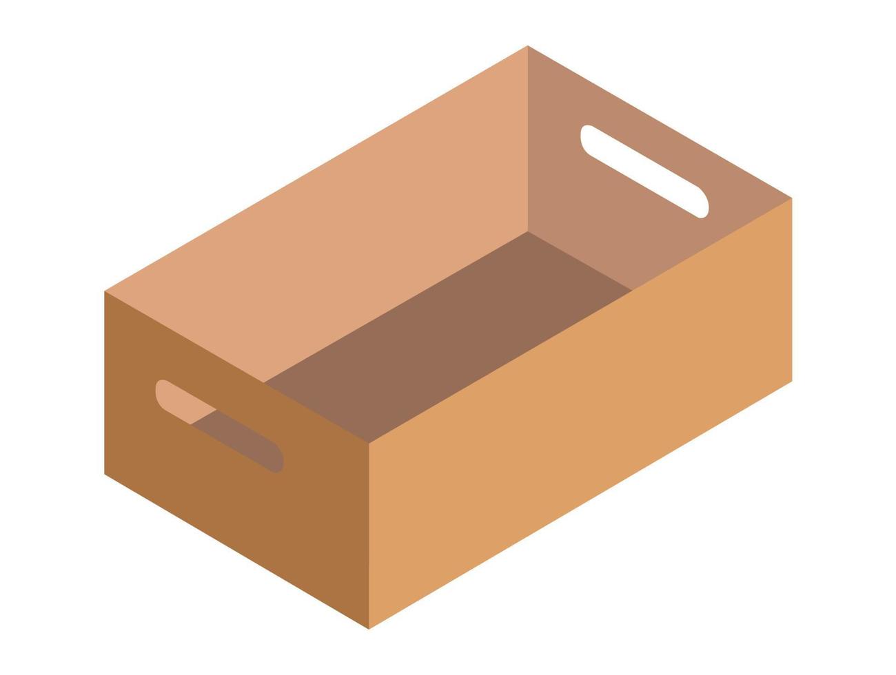 box packaging on white background , Isometric vector