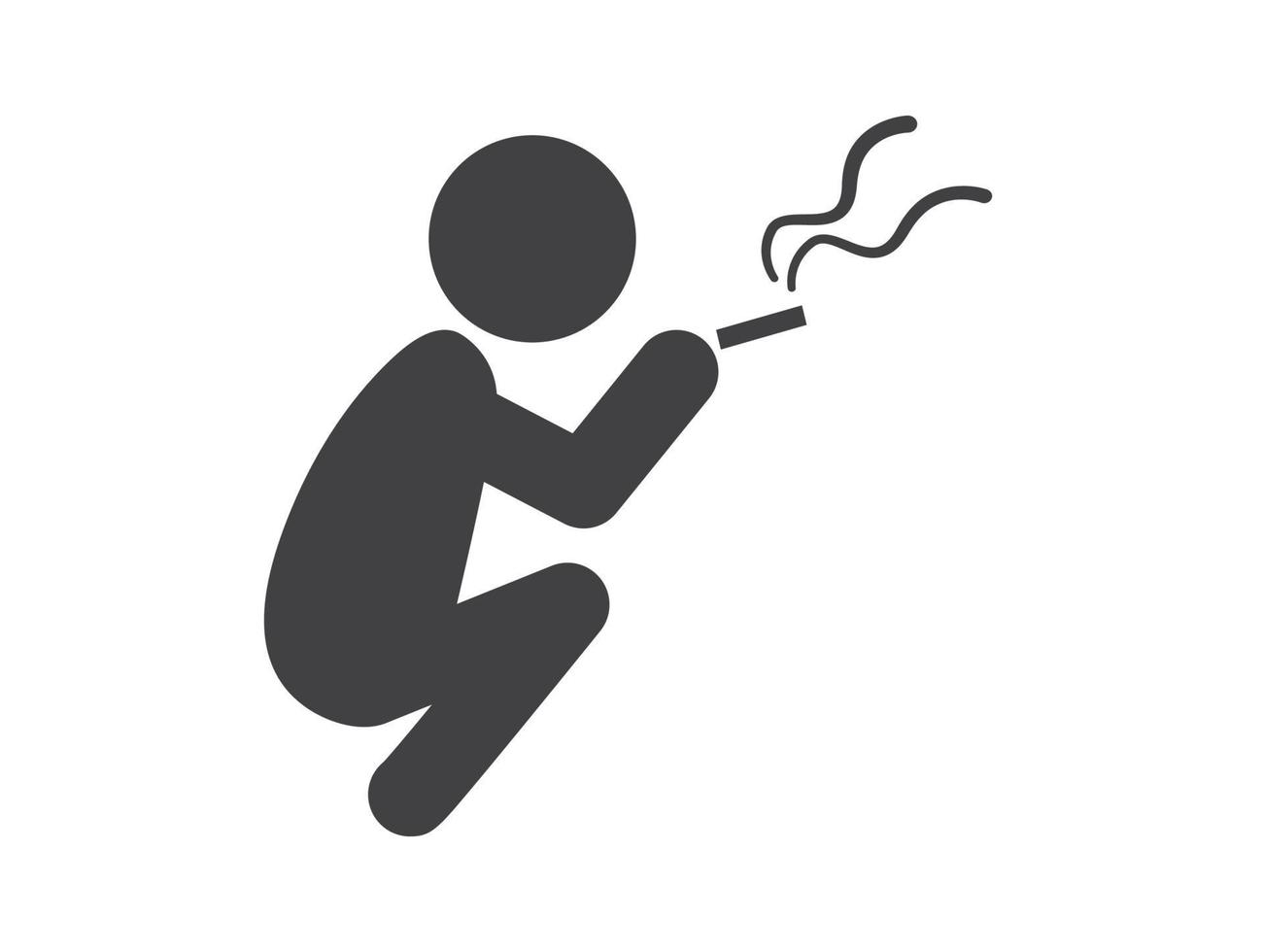 smoking person Smoking man , symbol vector