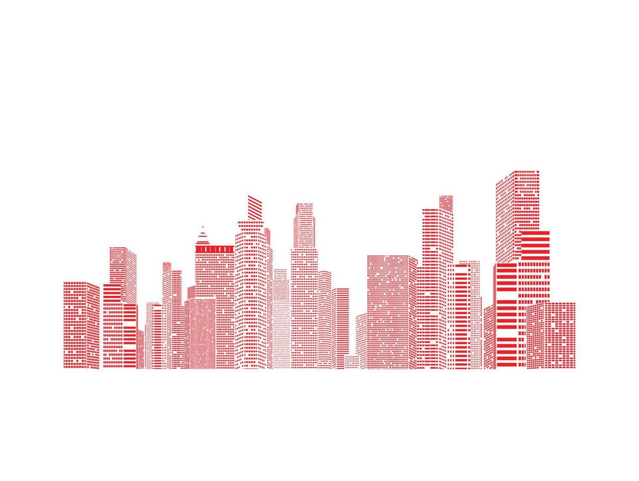 fondo de la ciudad edificios y estructuras ciudad vista urbana vector