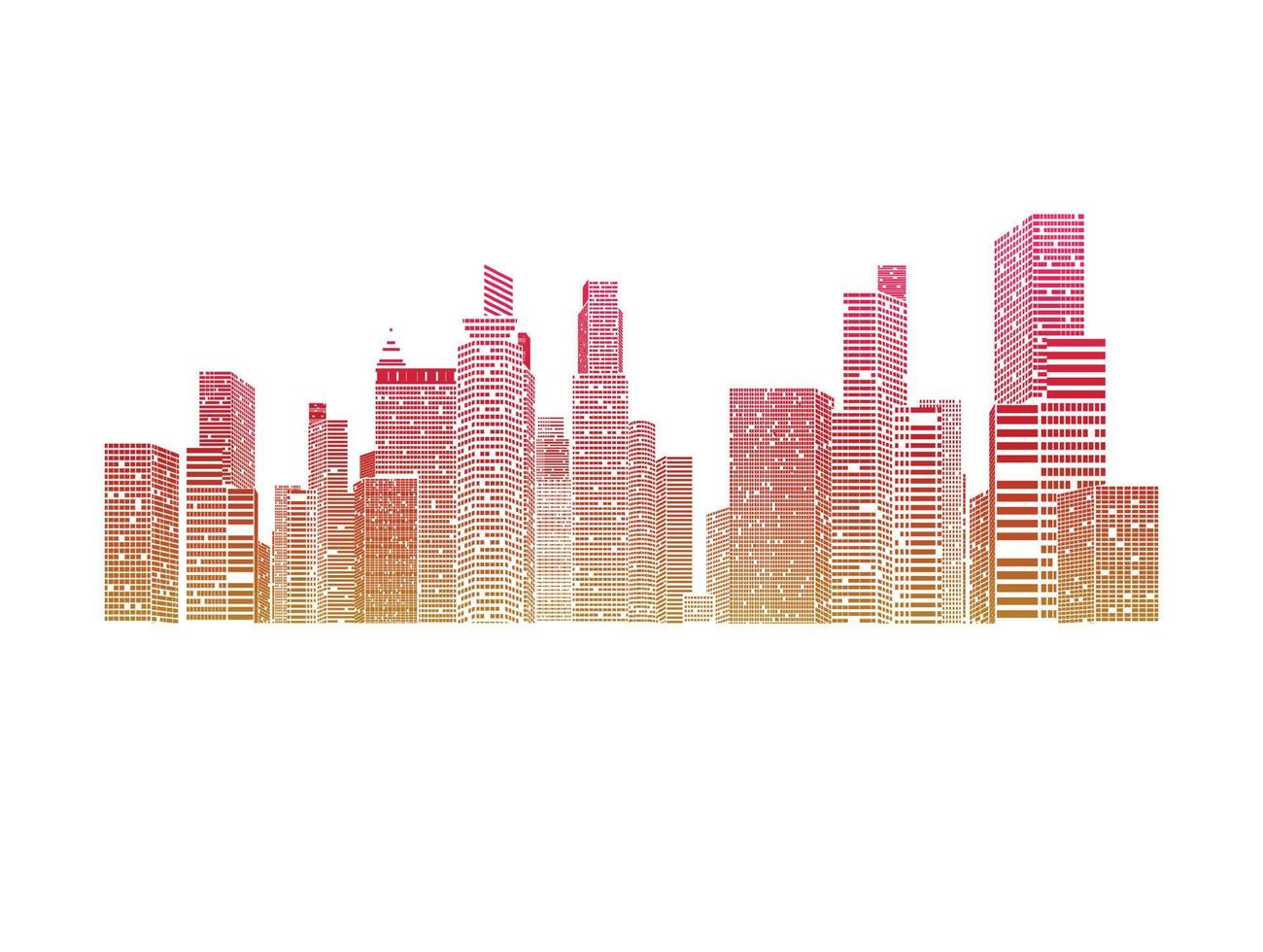city background Buildings and structures  City urban view vector